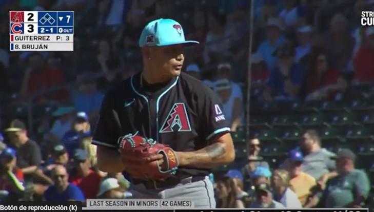 $!El pítcher de Venados, Gerardo Gutiérrez, brilla en el Spring Training con una sólida actuación con Arizona