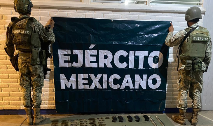 El Ejército Mexicano realizó diversas acciones en Sinaloa en donde aseguraron armas y sustancias químicas.