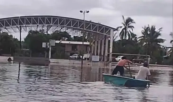 Zonas como Las Aguamitas, en Navolato, se encuentran afectadas por el incremento del nivel del mar.