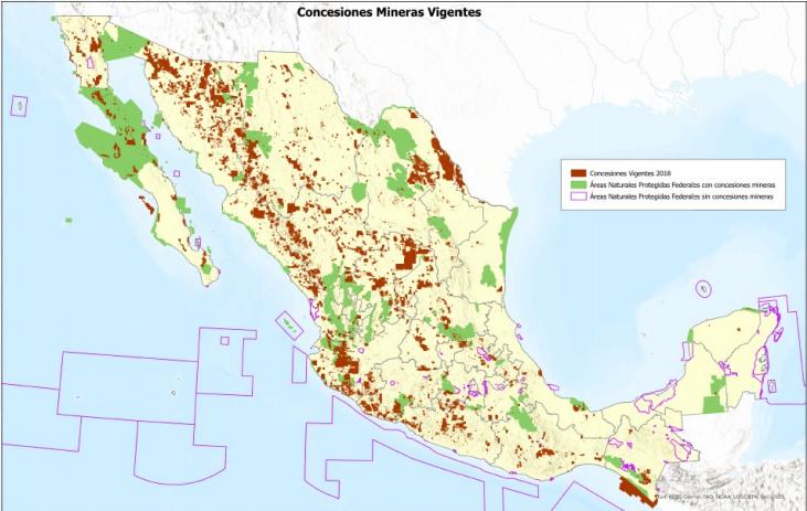 $!68 áreas naturales ‘protegidas’ tienen suelo concesionado a mineras