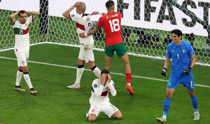 Marruecos elimina a Portugal con todo y Cristiano Ronaldo