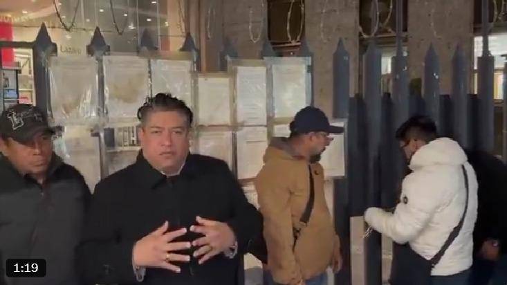 Paro de labores de trabajadoes sindicalizados en el Poder Judicial de la Federación.