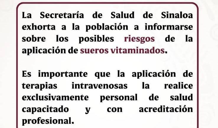 La dependencia señaló la importancia de que estos procedimientos no se practiquen en establecimientos irregulares o sin las condiciones sanitarias adecuadas.
