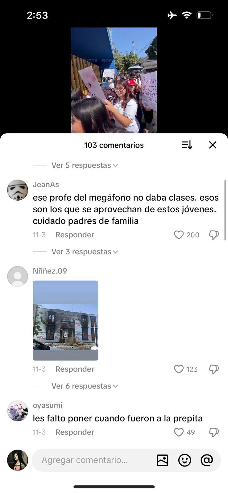 $!Circula imagen falsa sobre daños en la Preparatoria Hermanos Flores Magón tras protestas en la UAS