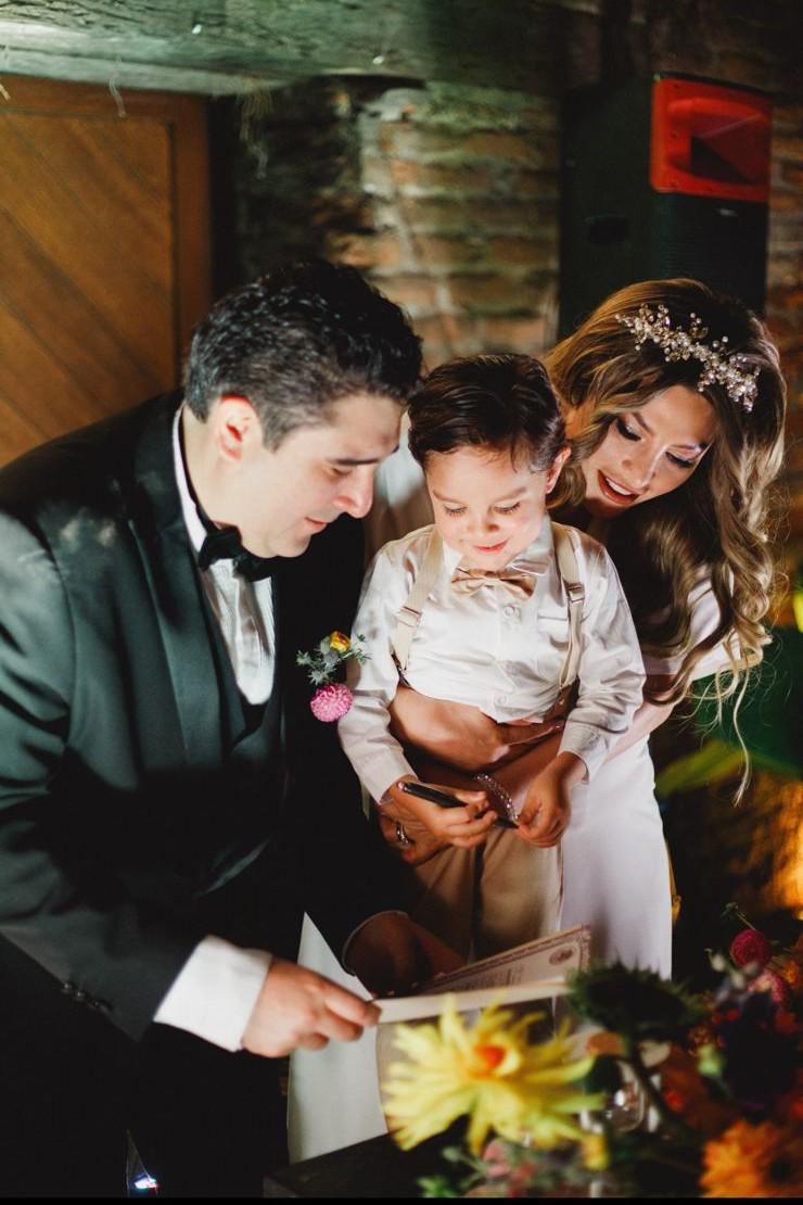 $!El pequeño César Fernando fue Testigo de Honor en el matrimonio César y Elisa.