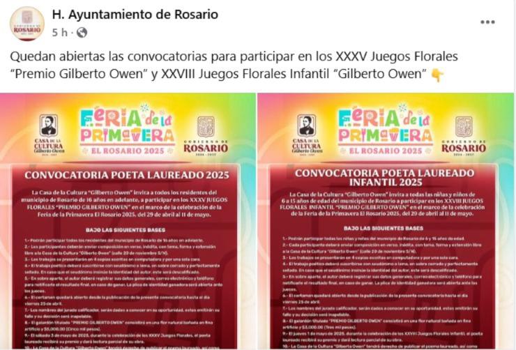Lanzan convocatoria para poeta laureado de la Feria de la Primavera, en Rosario