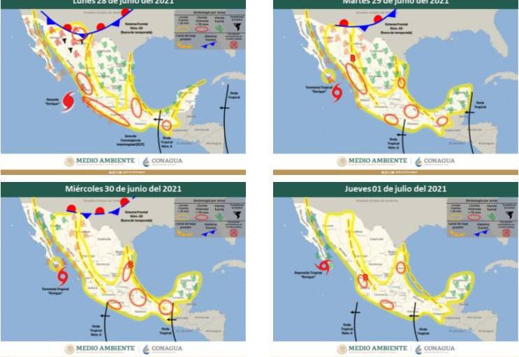 Protección Civil de Sinaloa emite medidas ante pronóstico de lluvias fuertes en los siguientes días