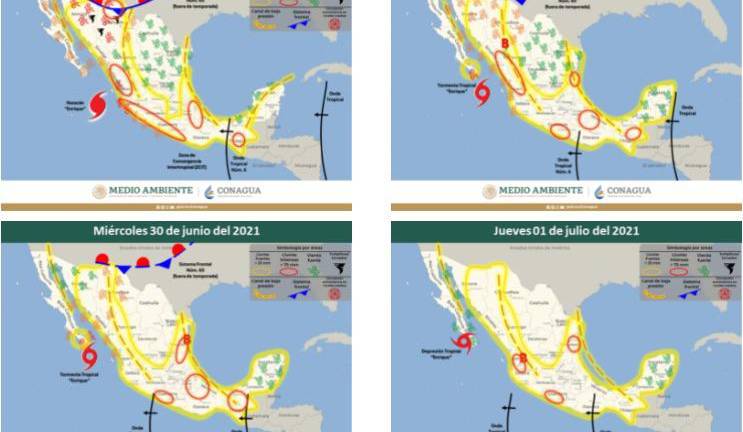 De lunes a jueves se esperan lluvias para Sinaloa por Enrique