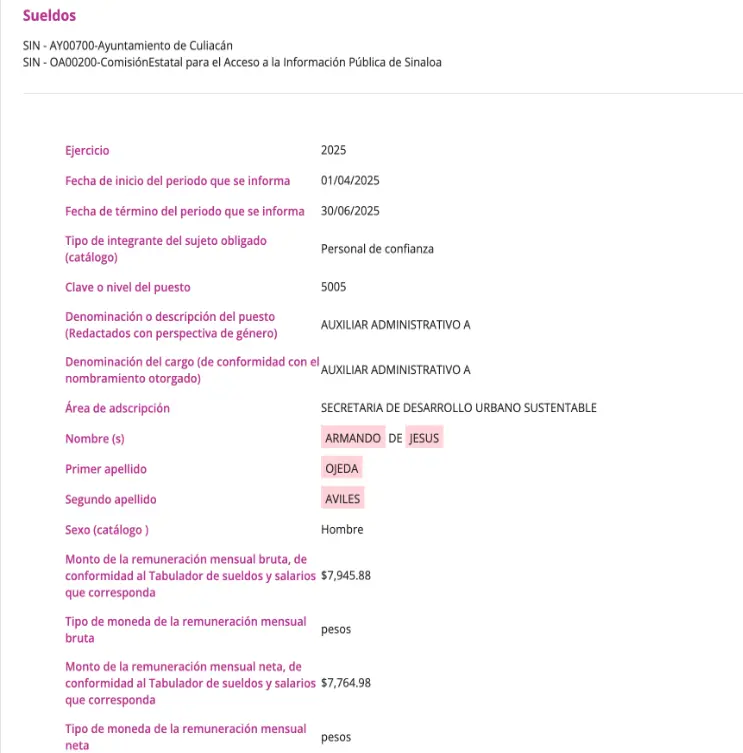 $!EU lo acusa de lavar dinero para el Cártel de Sinaloa; en 2025, trabajaba para el Ayuntamiento de Culiacán