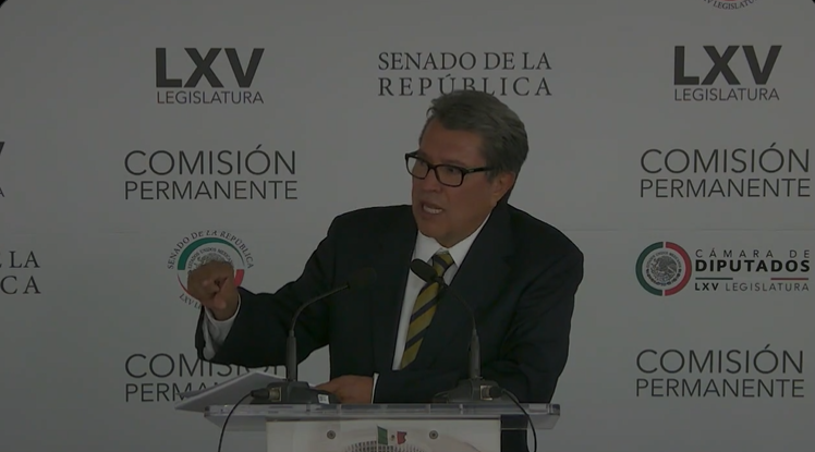 Ricardo Monreal Ávila afirmó que la Jucopo del Senado aprobó por unanimidad proponer un periodo extraordinario el 8 de junio.