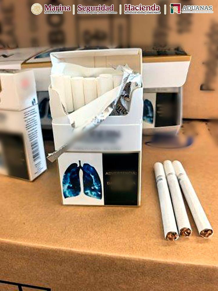 $!Decomisan 52.5 millones de cigarros apócrifos en Lázaro Cárdenas, Michoacán