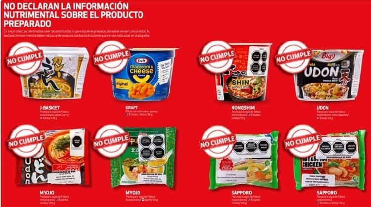 Las 9 marcas de sopa instantánea que no debes comer, según Profeco