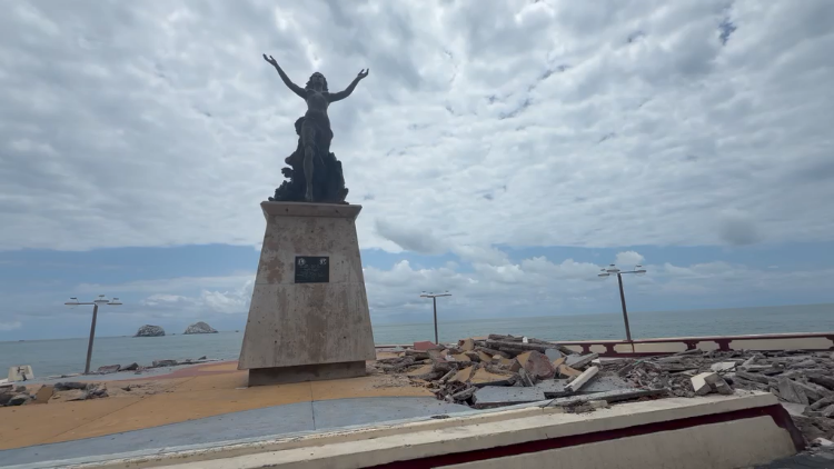 $!Inician trabajos preliminares para la rehabilitación del Monumento a la Mujer Mazatleca
