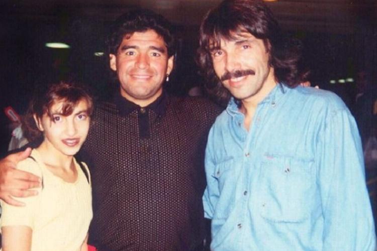 Diego Verdaguer y la foto que presumió al lado de Maradona