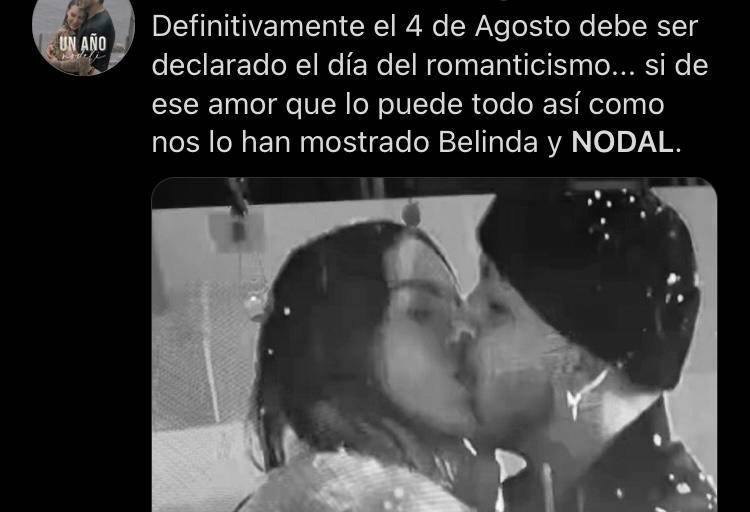 Belinda y Christian Nodal celebran un año de noviazgo