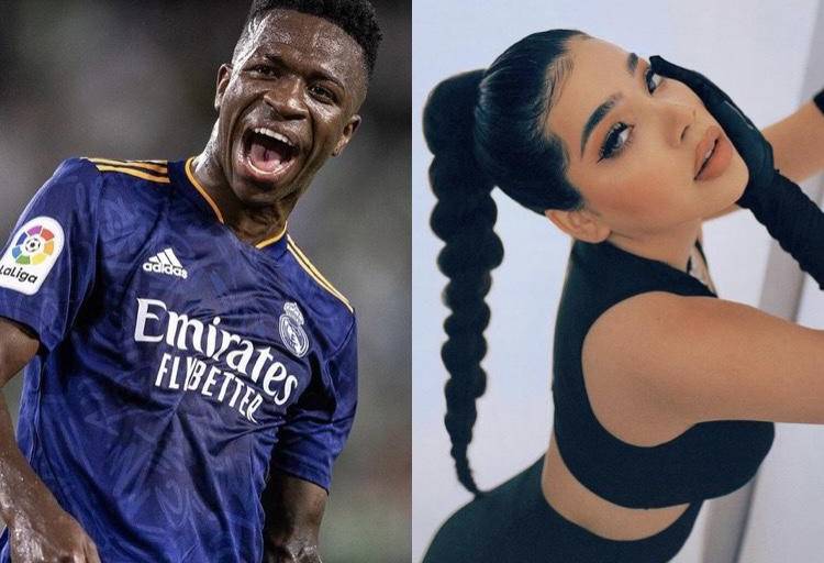 Coquetean Kenia Os y el futbolista Vinicius Jr. en redes
