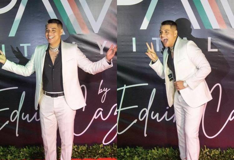 Eduin Caz lanza línea ropa y festeja con artistas del regional