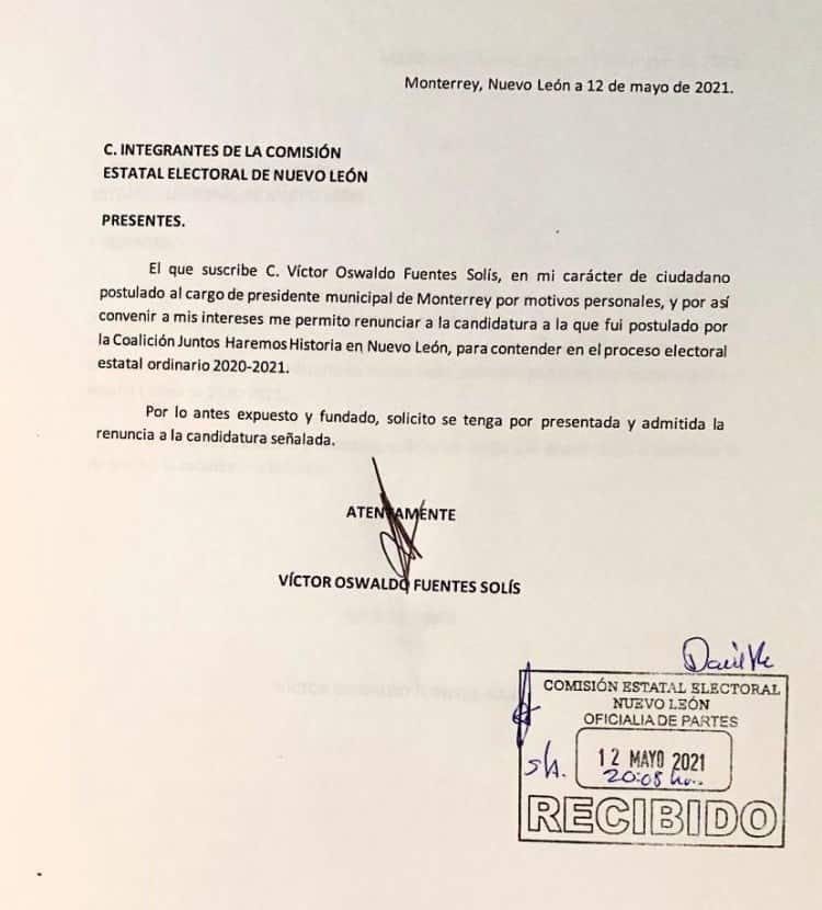 $!Felipe de Jesús Cantú será el nuevo candidato de Morena en Monterrey