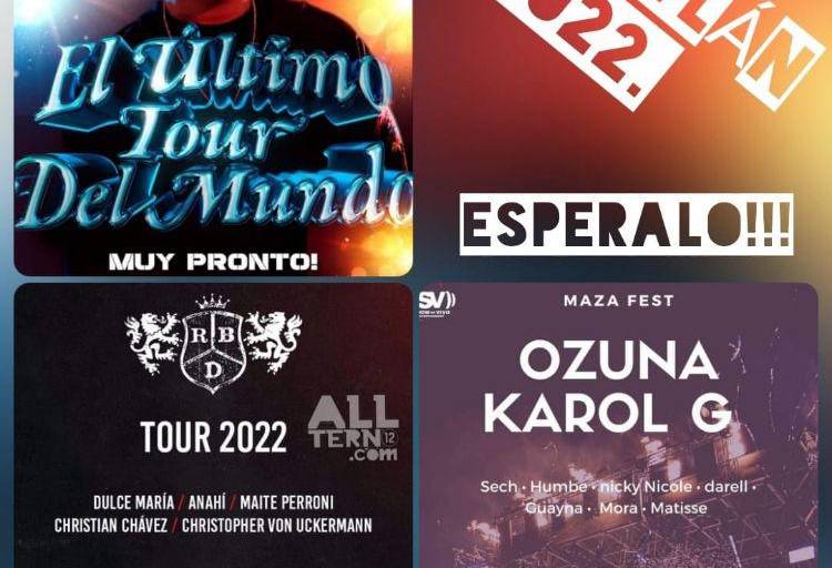 Difunden supuestas presentaciones de Bad Bunny, Karol G, Ozuna y RBD para Mazatlán en 2022