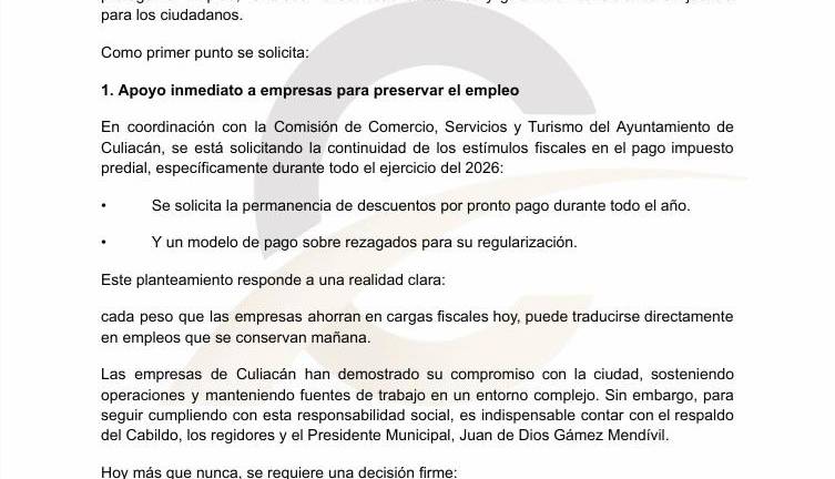 Los organismos empresariales enfatizaron que la estabilidad de la ciudad depende de decisiones firmes y con sensibilidad social por parte de los gobernantes.