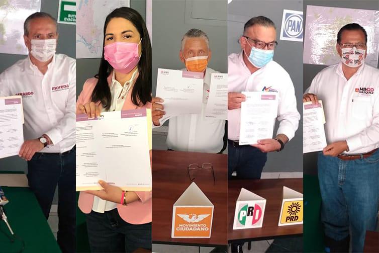 Se comprometen candidatos a la Alcaldía de Ahome a respetar protocolos sanitarios en campaña