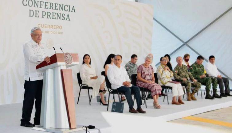 El Presidente estuvo este lunes en Acapulco,. Guerrero.