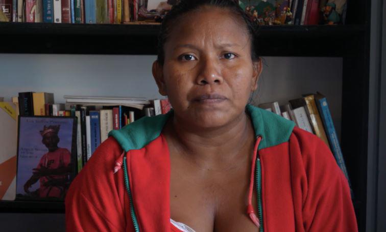 $!Ana María Fernández, del pueblo yukpa en Venezuela, ha perdido cinco de sus diez hermanos. Ellos luchaban por la recuperación de su territorio.