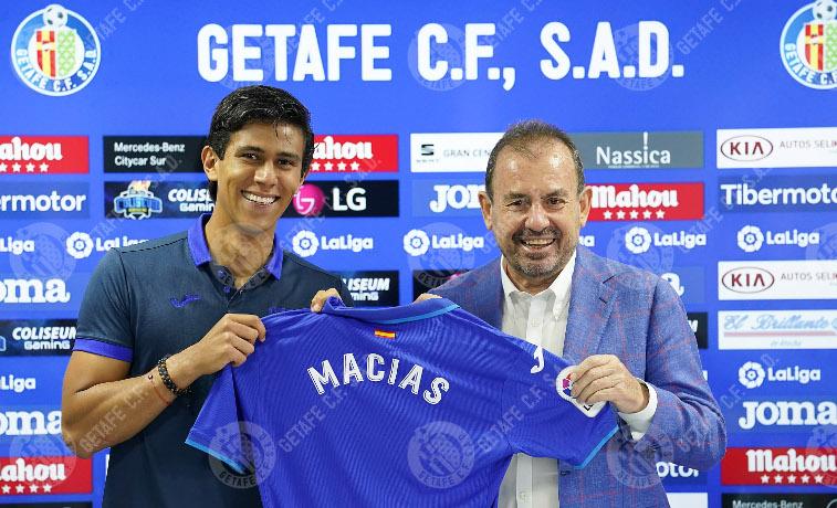 Hablaré en la cancha: JJ Macías al ser presentado por el Getafe
