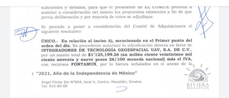 $!Gobierno de Mazatlán paga $1.3 millones por drones que ‘combatían’ el Covid en zonas turísticas