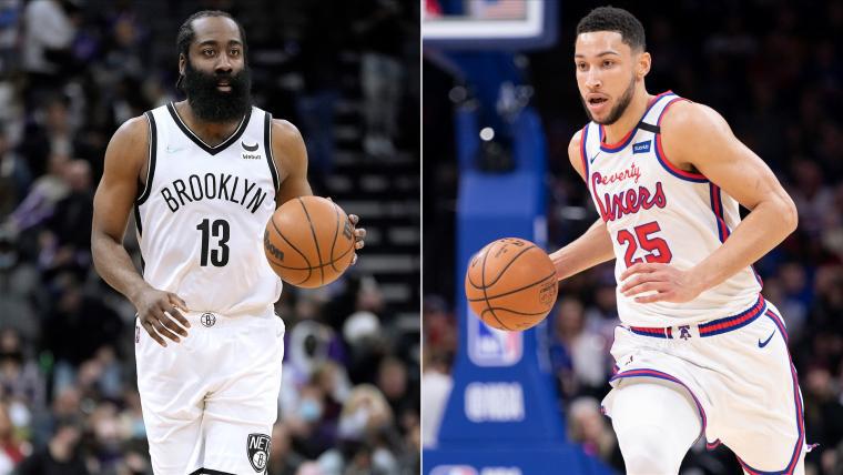 James Harden y Ben Simmons, traspaso entre Brooklyn Nets y Philadelphia 76ers