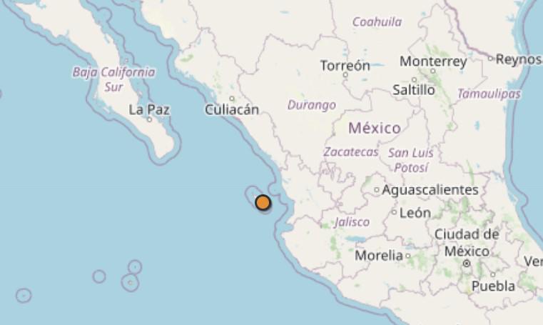 $!Se siente en Mazatlán sismo de 4.6 registrado en Nayarit la tarde de este miércoles; ya van dos en esa zona en solo 6 minutos