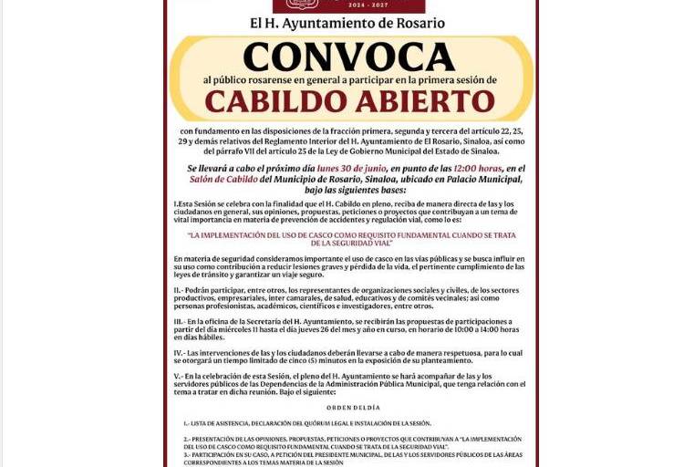 A 7 meses de iniciar la administración en Rosario lanzan la primera convocatoria de Cabildo Abierto con ‘tema’