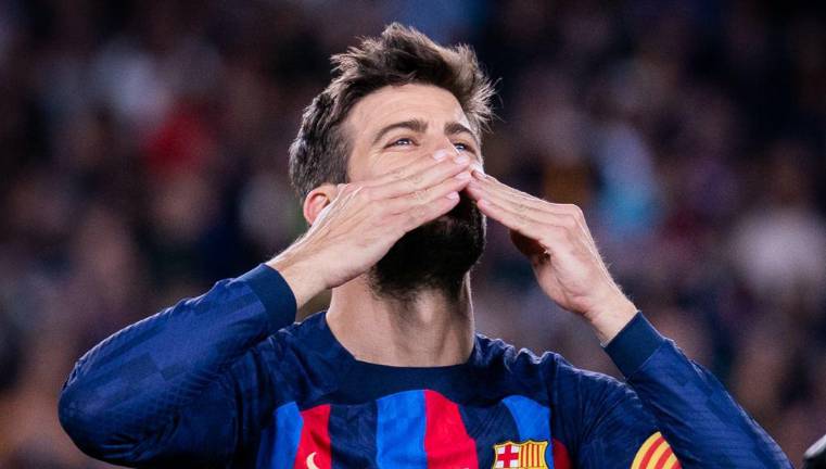 Gerard Piqué se despide de la afición azulgrana.