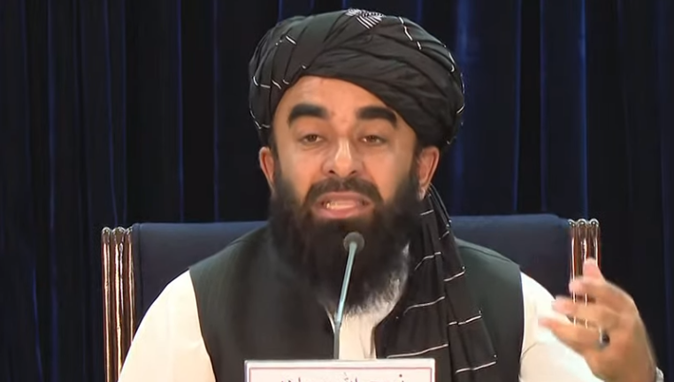 Zabihullah Mujahid, portavoz de los talibanes.