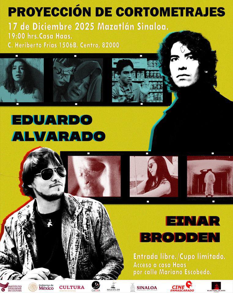 $!José Eduardo Alvarado y Einar Brodden, jóvenes realizadores originarios de Mazatlán, apuestan por un nuevo cine mexicano con proyección internacional.