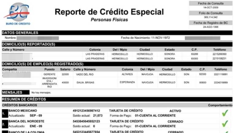 La CNBV inició una visita de Inspección Especial al Buró de Crédito.