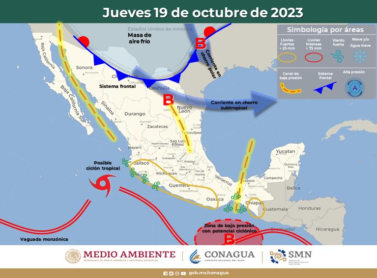$!Se forma la tormenta tropical Norma y podría estar frente a Sinaloa el domingo