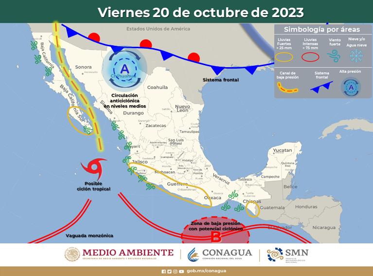$!Se forma la tormenta tropical Norma y podría estar frente a Sinaloa el domingo