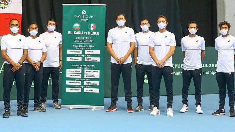 El equipo mexicano de Copa Davis.