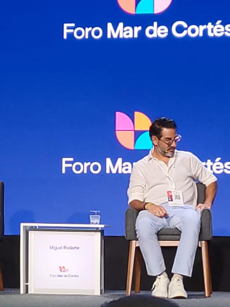$!Miguel Rodarte alza la voz por el planeta en el Foro Mar de Cortés