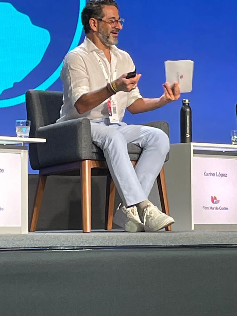 $!Miguel Rodarte alza la voz por el planeta en el Foro Mar de Cortés