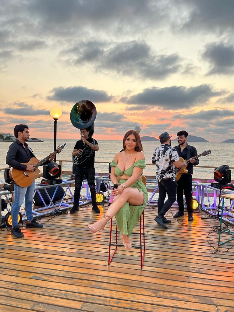 $!Graba Marilyn Odessa disco en vivo en Mazatlán