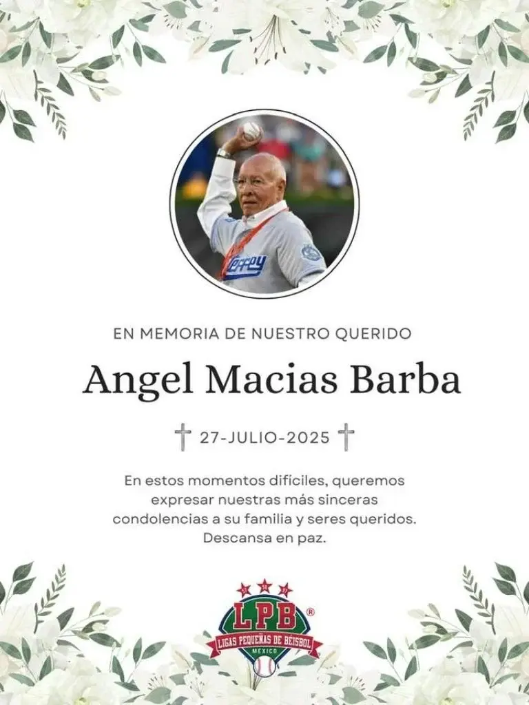 $!Se apaga una estrella del beisbol mexicano: muere Ángel Macías, el niño que tocó la gloria en Williamsport