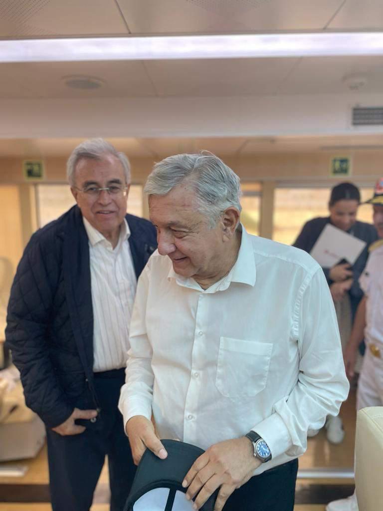 $!El Gobernador de Sinaloa, Rubén Rocha Moya, acompaño al Presidente de México, Andrés Manuel López Obrador, a la inauguración del Centro Turístico Islas Marías.