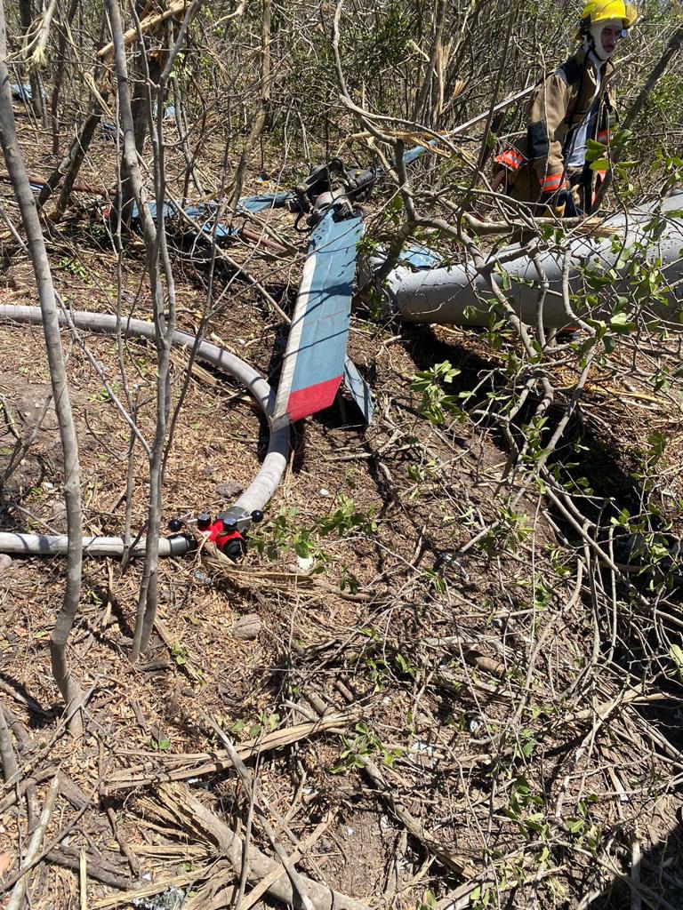 $!Se desploma helicóptero de la Marina en aeropuerto de Mazatlán