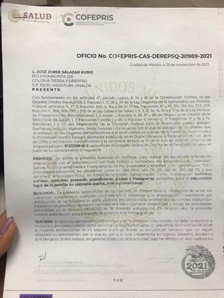 $!Otorgan primer fallo en Sinaloa a favor del consumo de mariguana