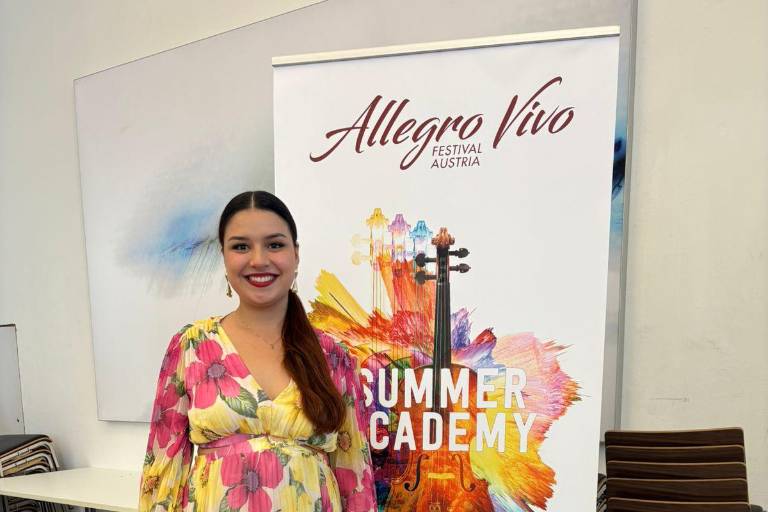 Conquista Vanessa Gama con su voz el Festival Allegro Vivo en Austria
