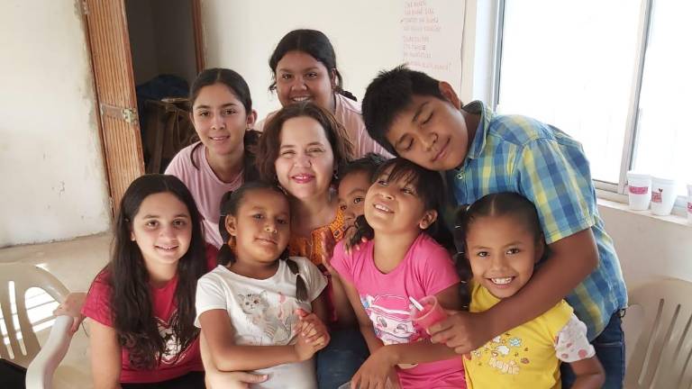 Los pequeños de la comunidad de Choacahui.