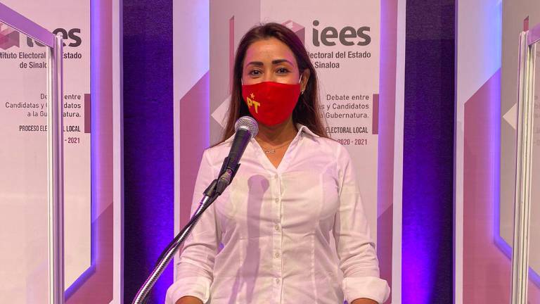 La candidata del PT a la Gubernatura de Sinaloa, Gloria González Burboa