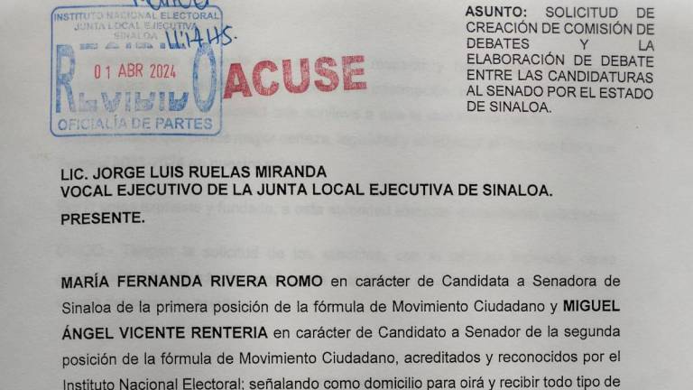 Comunicado enviado por Movimiento Ciudadano Sinaloa